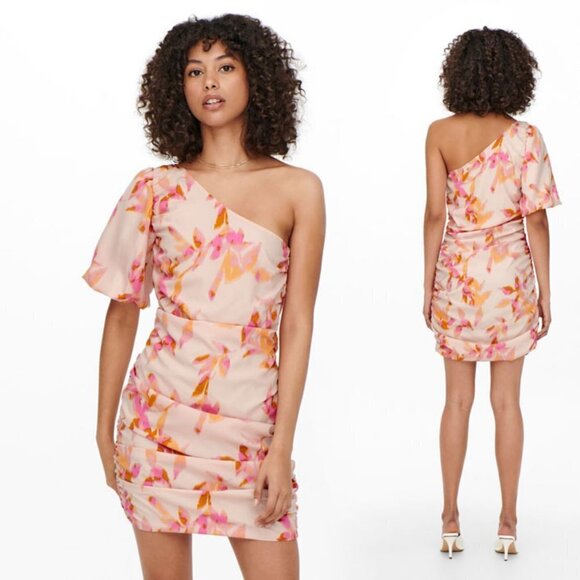 ONLY Women's Onleleanor Life One Shoulder Dress - NWT $65 - Picture 1 of 4